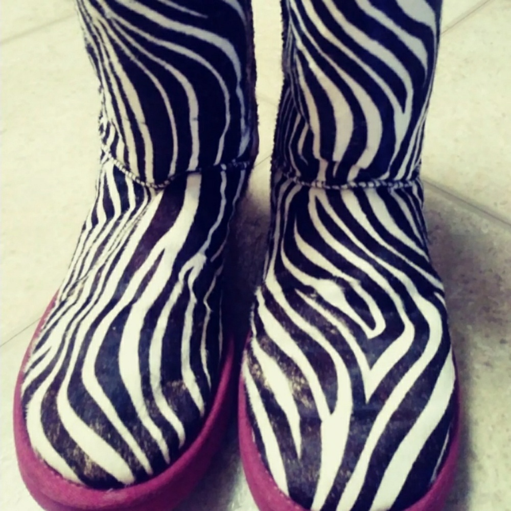 Uggs zebra boots and uggs sequin tennis shoes